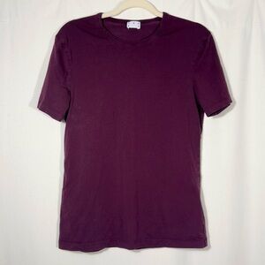 Asket Organic Cotton Maroon T Shirt